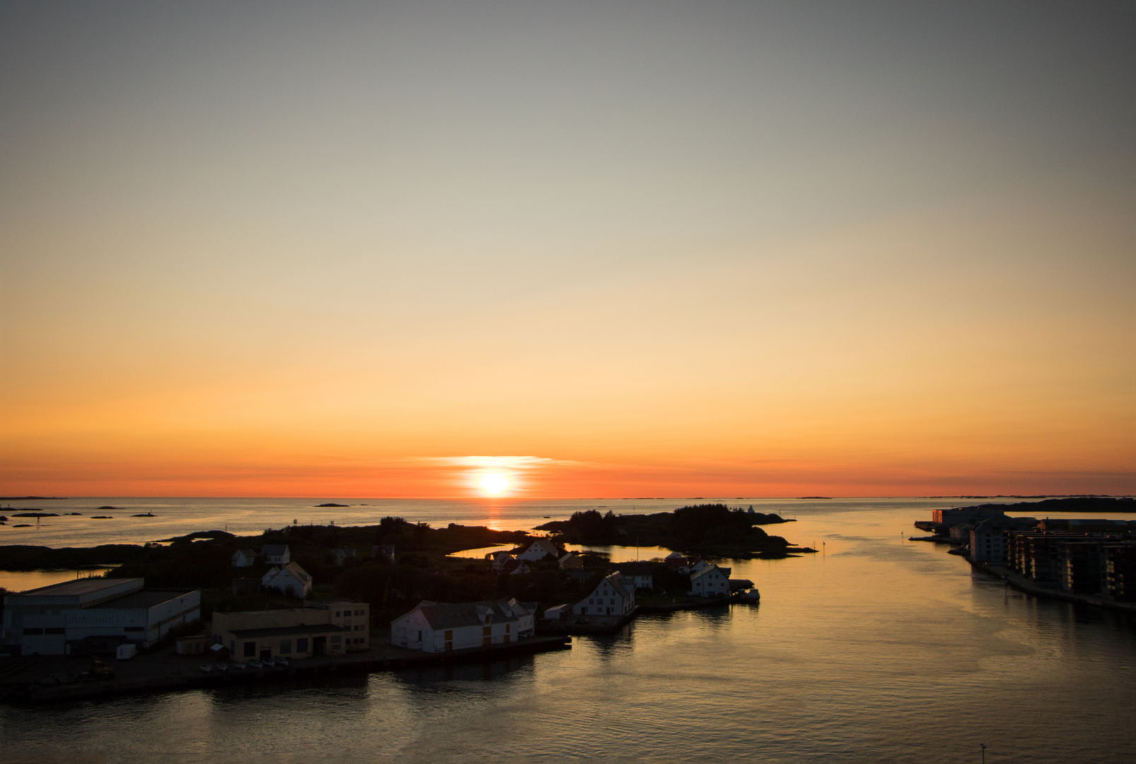 Sonnenuntergang vor Haugesund