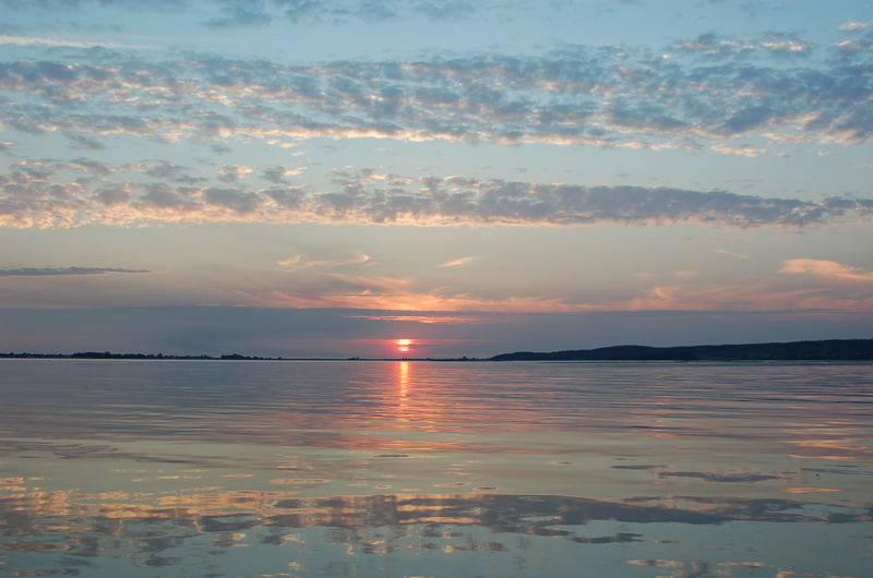 Sonnenuntergang vor Hiddensee