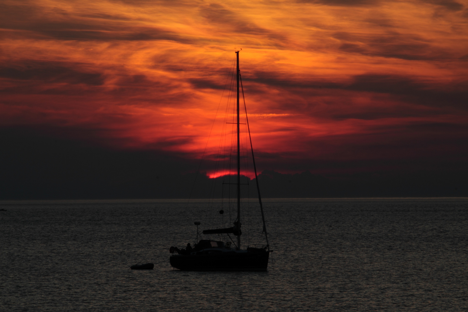 Sonnenuntergang vor Hiddensee