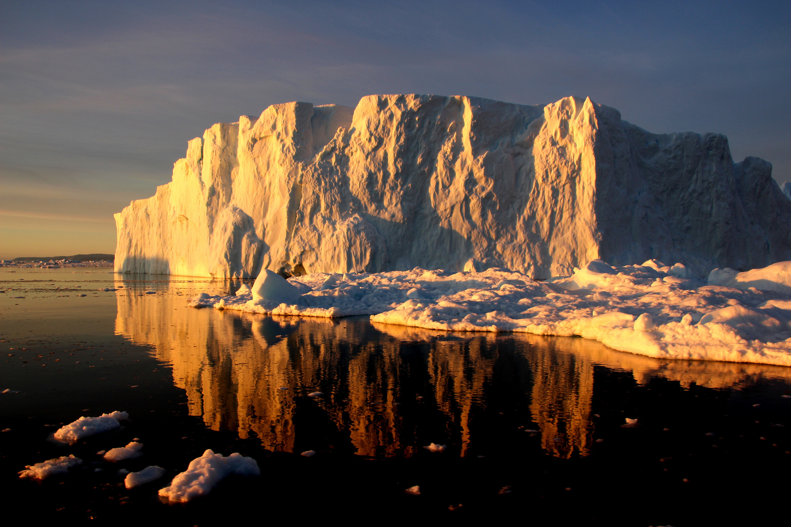 Sonnenuntergang vor Ilulissat