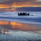 Sonnenuntergang vor Kampen auf Sylt