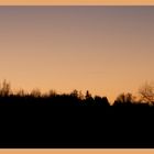 Sonnenuntergang vor Kirche