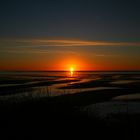 Sonnenuntergang vor List auf Sylt