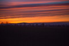 Sonnenuntergang vor meinem Balkon