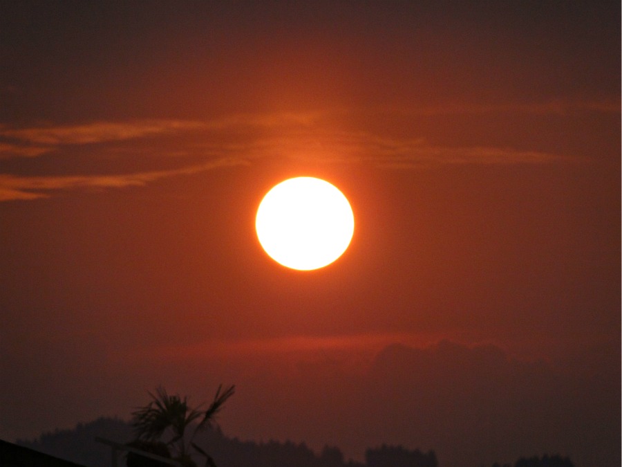 Sonnenuntergang vor meinem Balkon