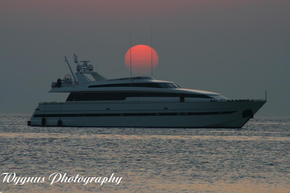 Sonnenuntergang vor Mykonos