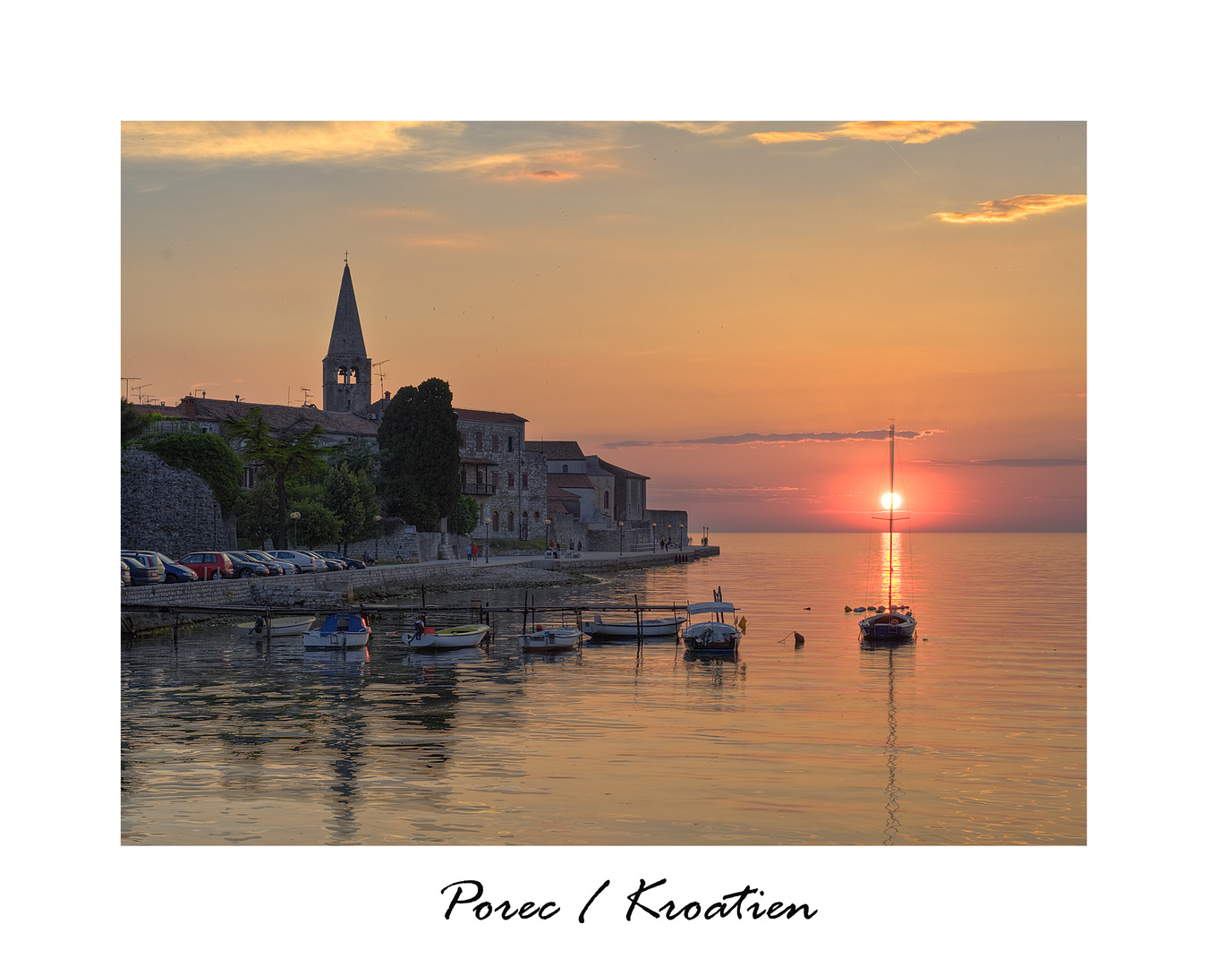 Sonnenuntergang vor Porec