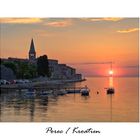 Sonnenuntergang vor Porec