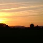 Sonnenuntergang vor Porta Westfalica