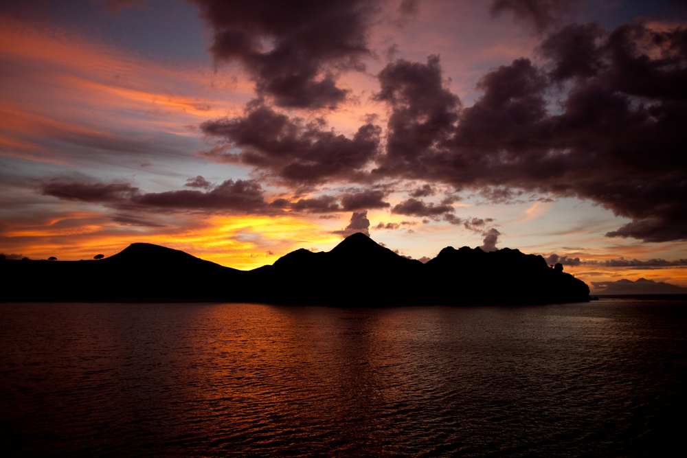 Sonnenuntergang vor Satonda