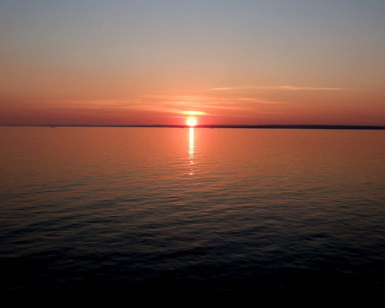 Sonnenuntergang vor Schottland