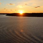 Sonnenuntergang vor Stockholm