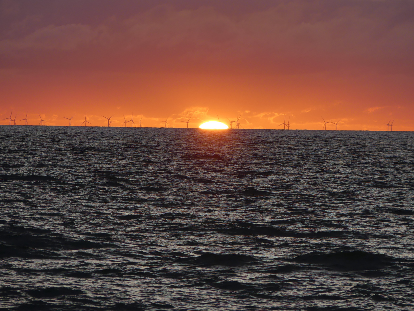 Sonnenuntergang vor Sylt