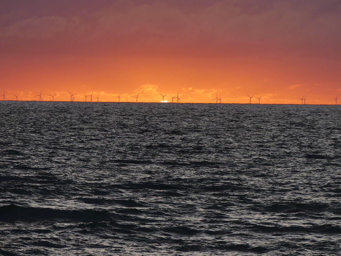 Sonnenuntergang vor Sylt