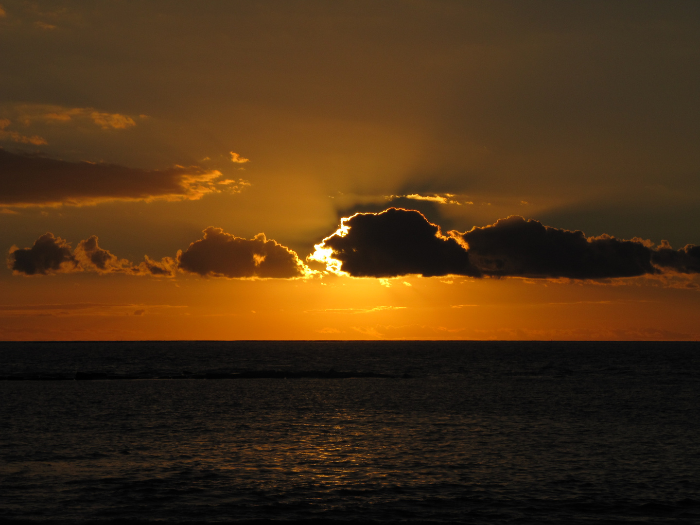 Sonnenuntergang vor Teneriffa