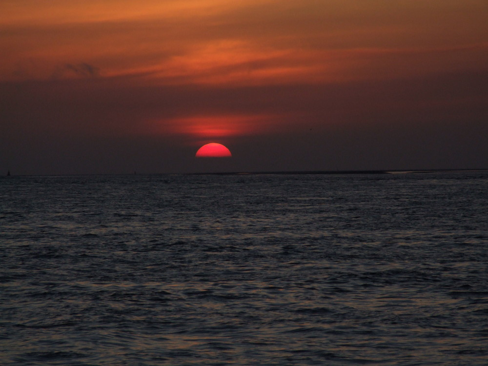 Sonnenuntergang vor Terschelling