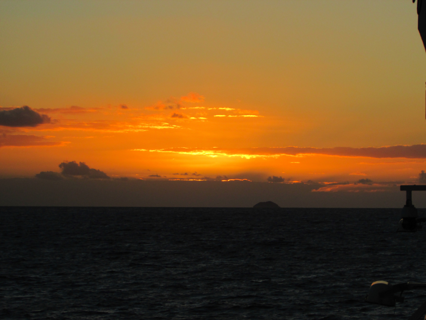 Sonnenuntergang vor Tortola