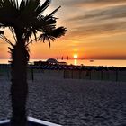 Sonnenuntergang vor Warnemünde