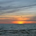 Sonnenuntergang vor Warnemünde