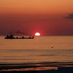 Sonnenuntergang vor Westerland