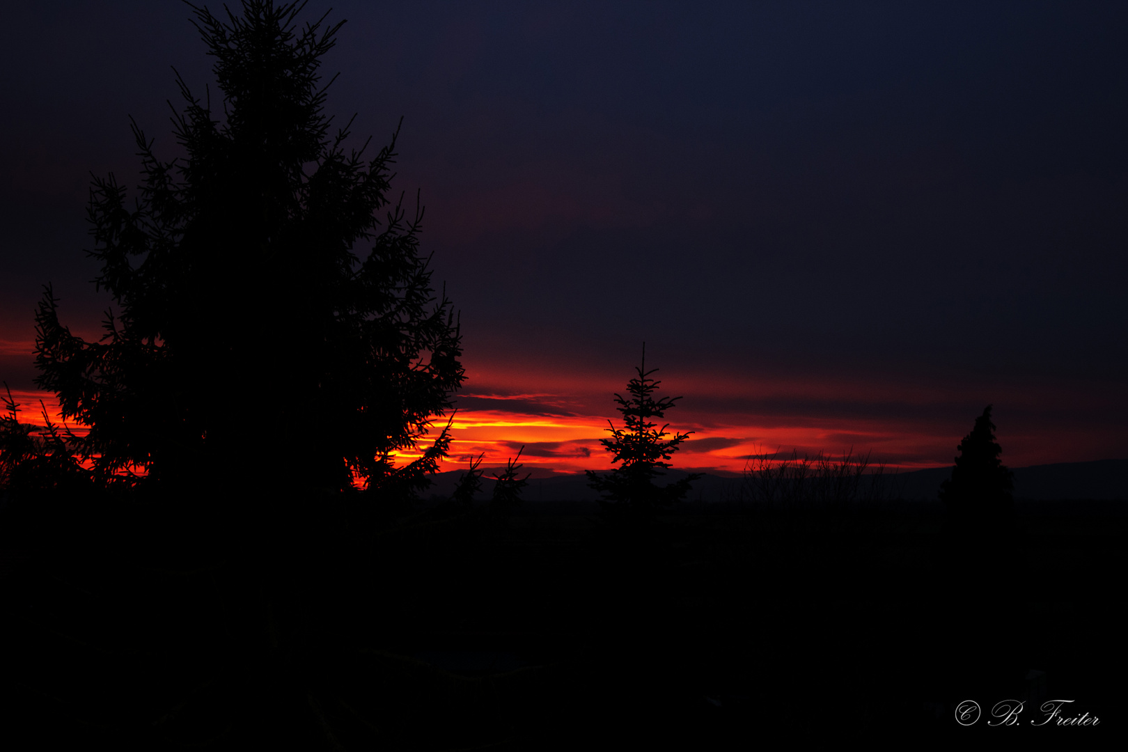 Sonnenuntergang vorm Taunus