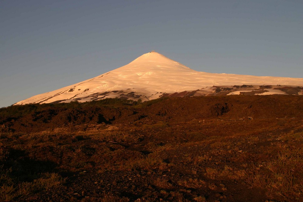 Sonnenuntergang Vulkan Villarica