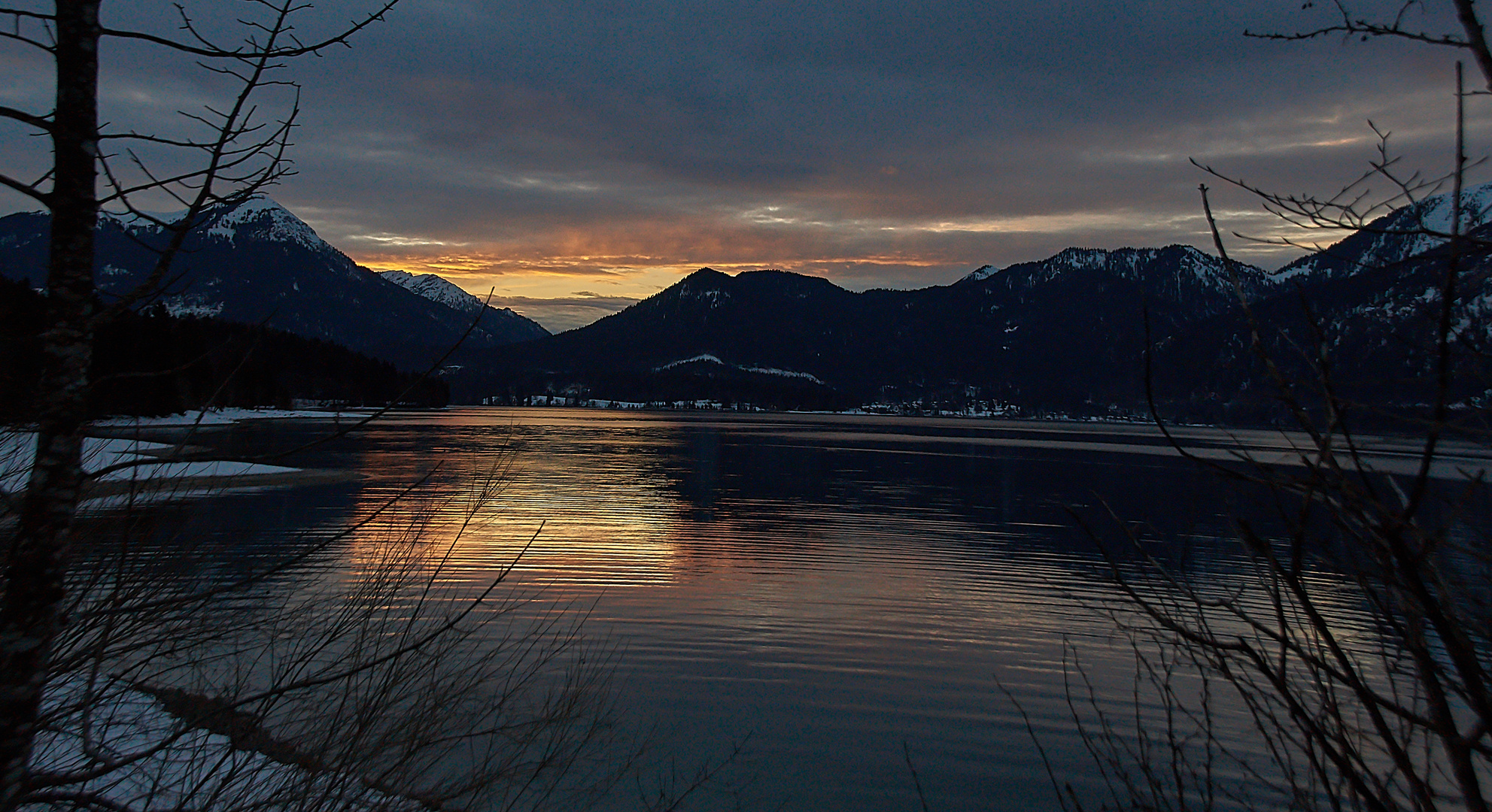 Sonnenuntergang Walchensee