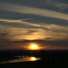 Sonnenuntergang Waldschlösschenbrücke