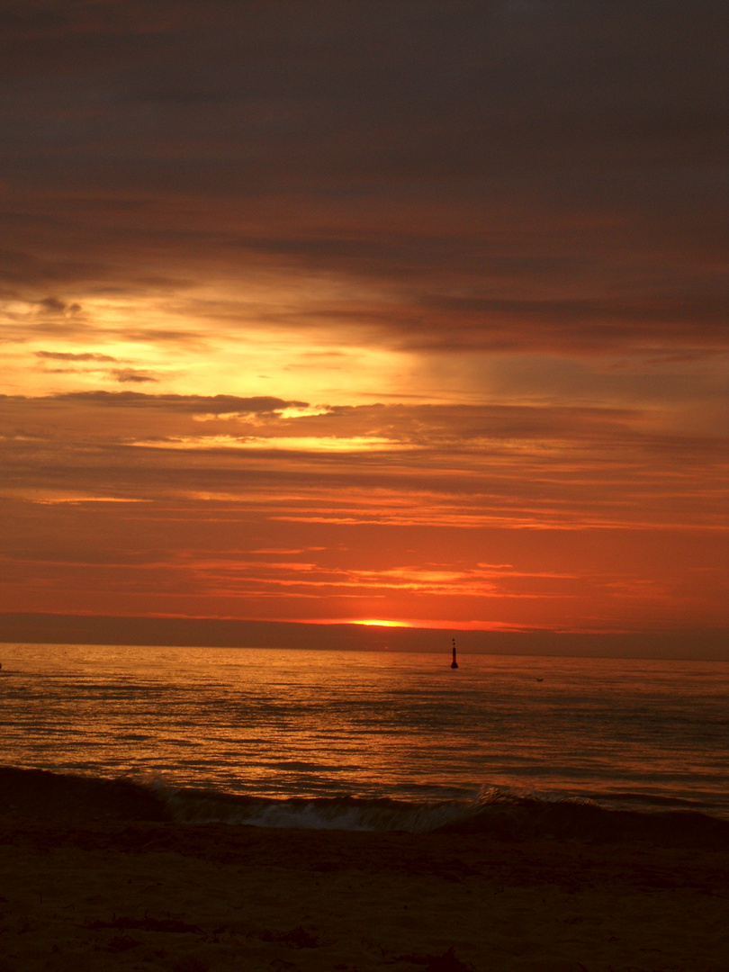 Sonnenuntergang Warnemünde 2010