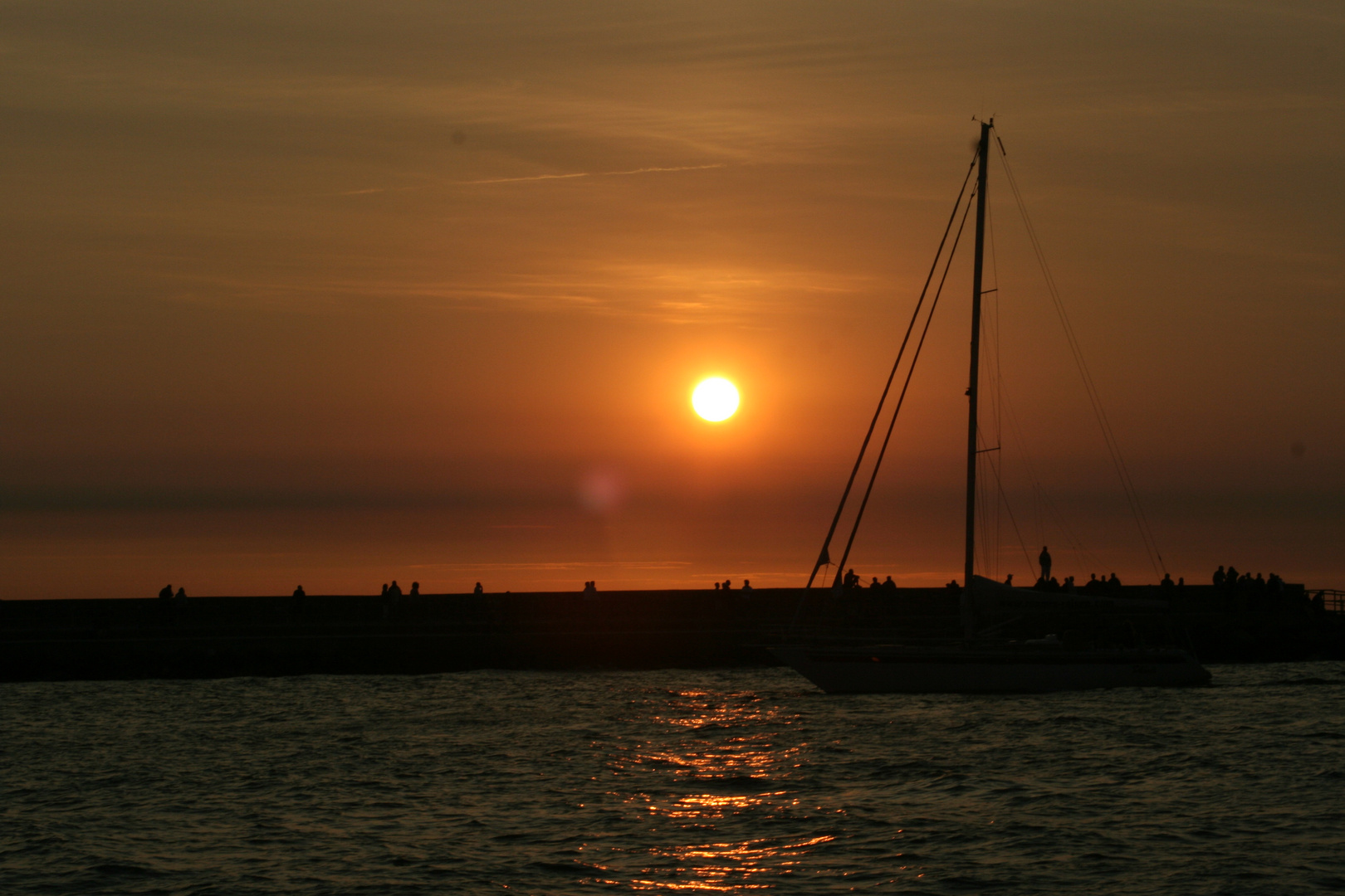 Sonnenuntergang Warnemünde