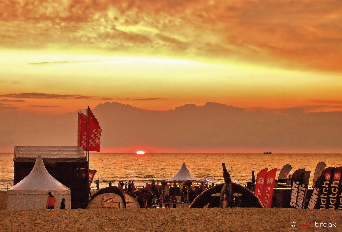 Sonnenuntergang Warnemünde