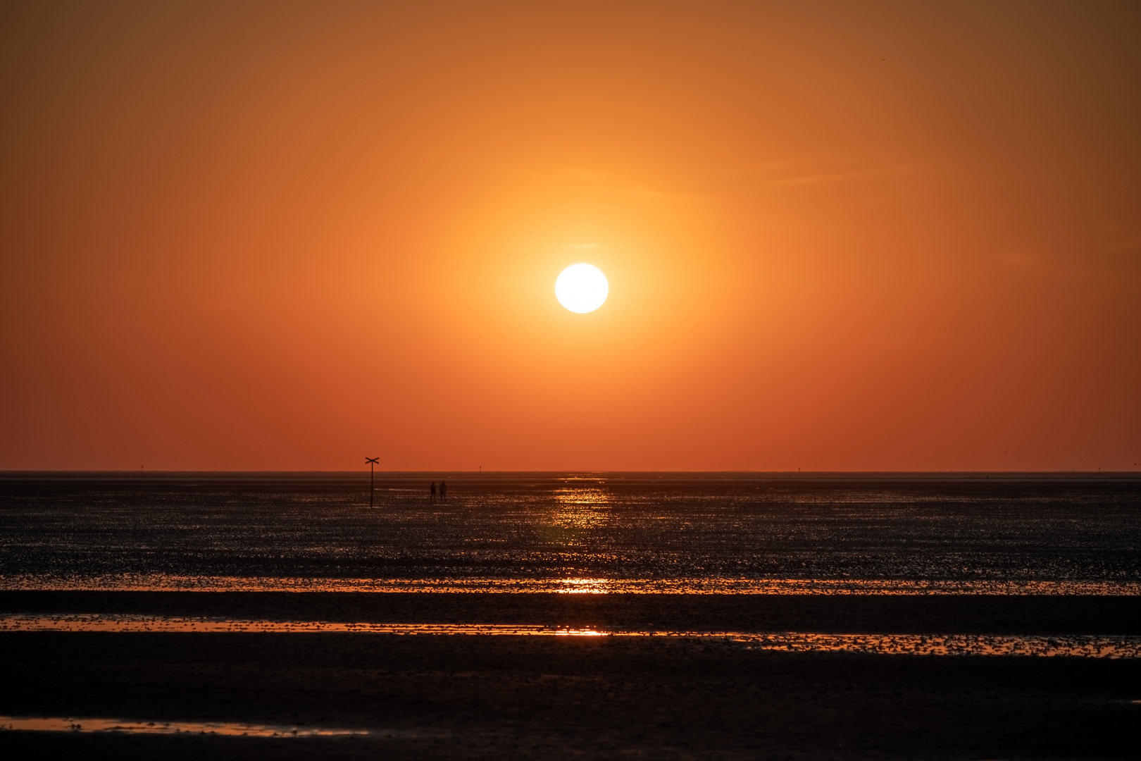 Sonnenuntergang Wattenmeer