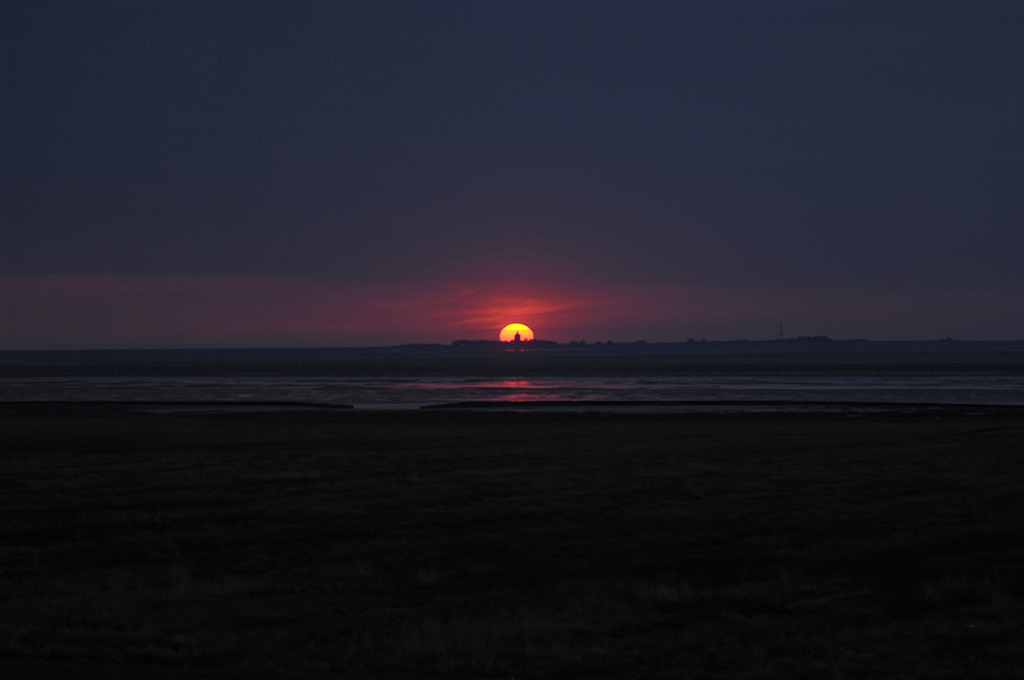 Sonnenuntergang Wattenmeer Cuxhaven/Neuwerk