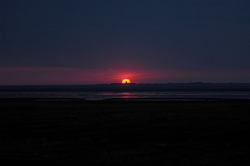 Sonnenuntergang Wattenmeer Cuxhaven/Neuwerk