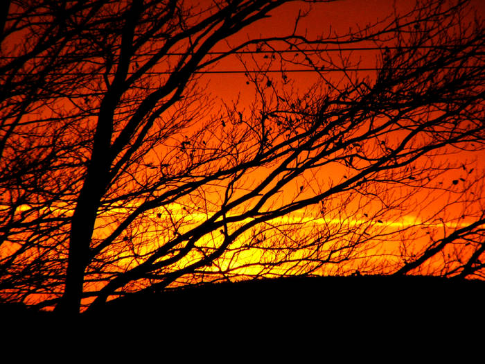 Sonnenuntergang Weihnachten 2005