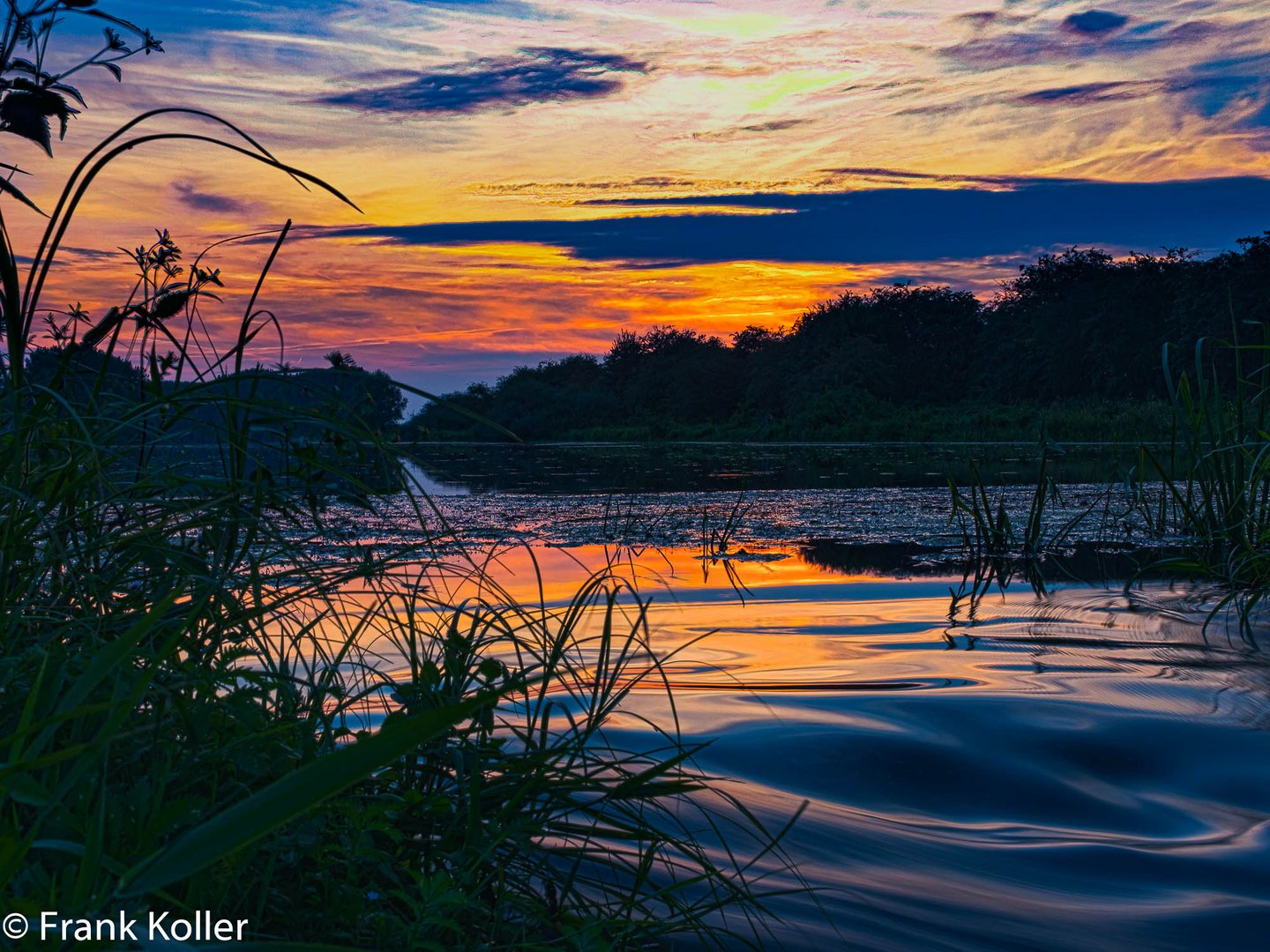 Sonnenuntergang Wellier Schleife