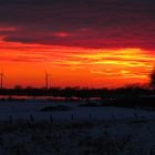 Sonnenuntergang Weser