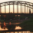 Sonnenuntergang Weserbrück in Rinteln 