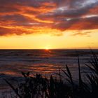 .....Sonnenuntergang  -  West-Coast  /  nähe Greymouth  -  Neuseeland 1998.....