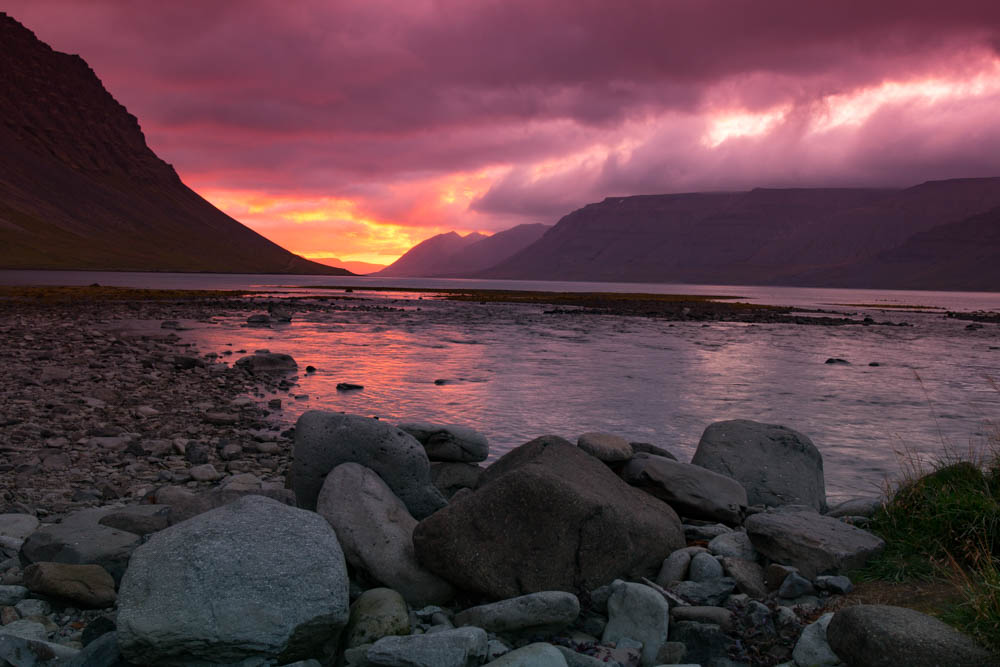 Sonnenuntergang Westfjorde