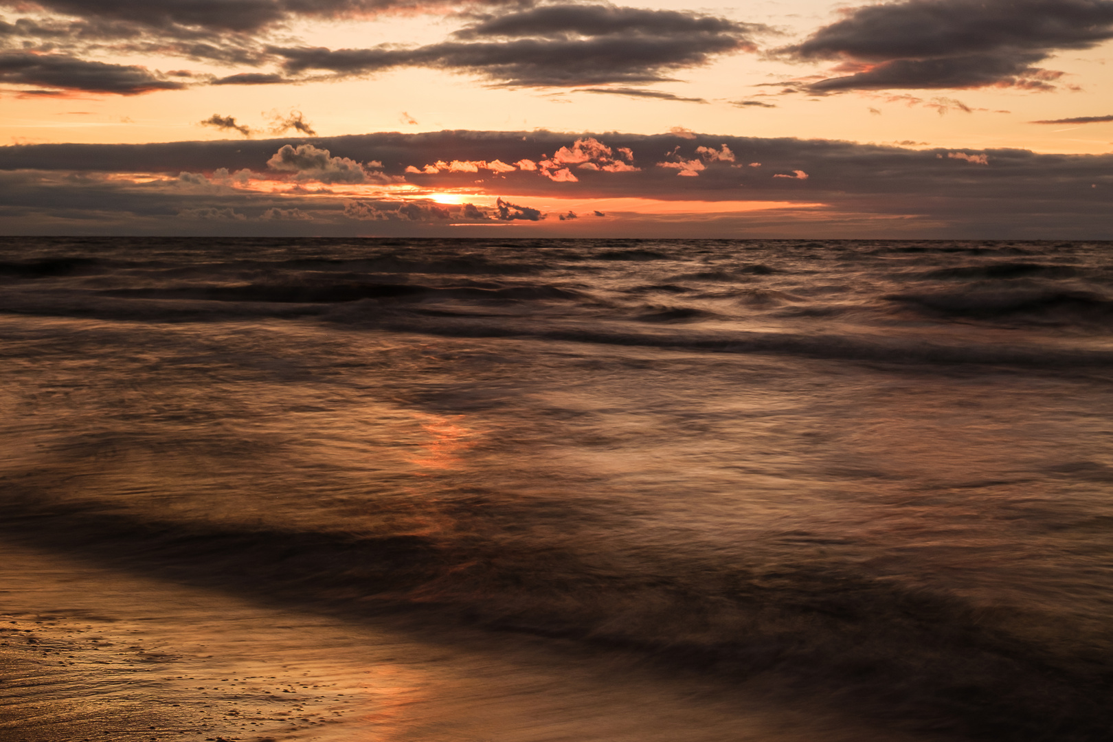 Sonnenuntergang Weststrand