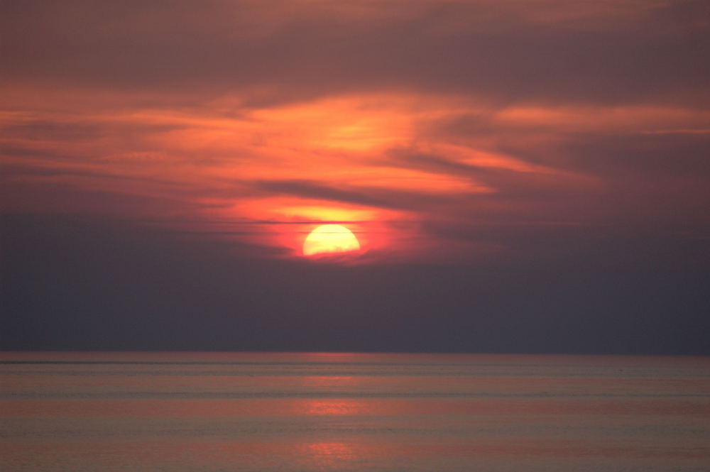 Sonnenuntergang Weststrand Norderney