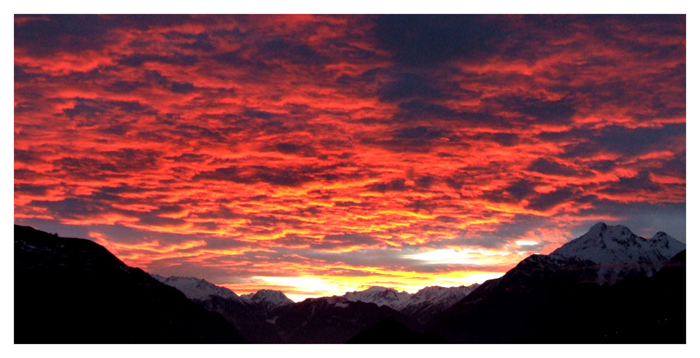 Sonnenuntergang wie im Märchen