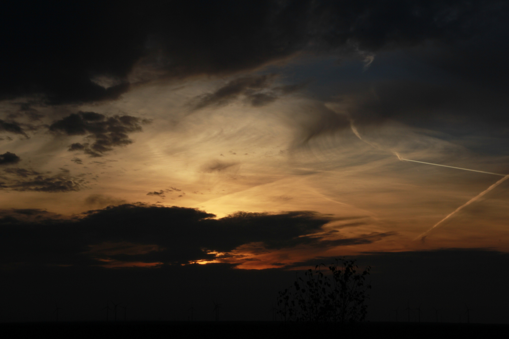 Sonnenuntergang Wietze Ölberg