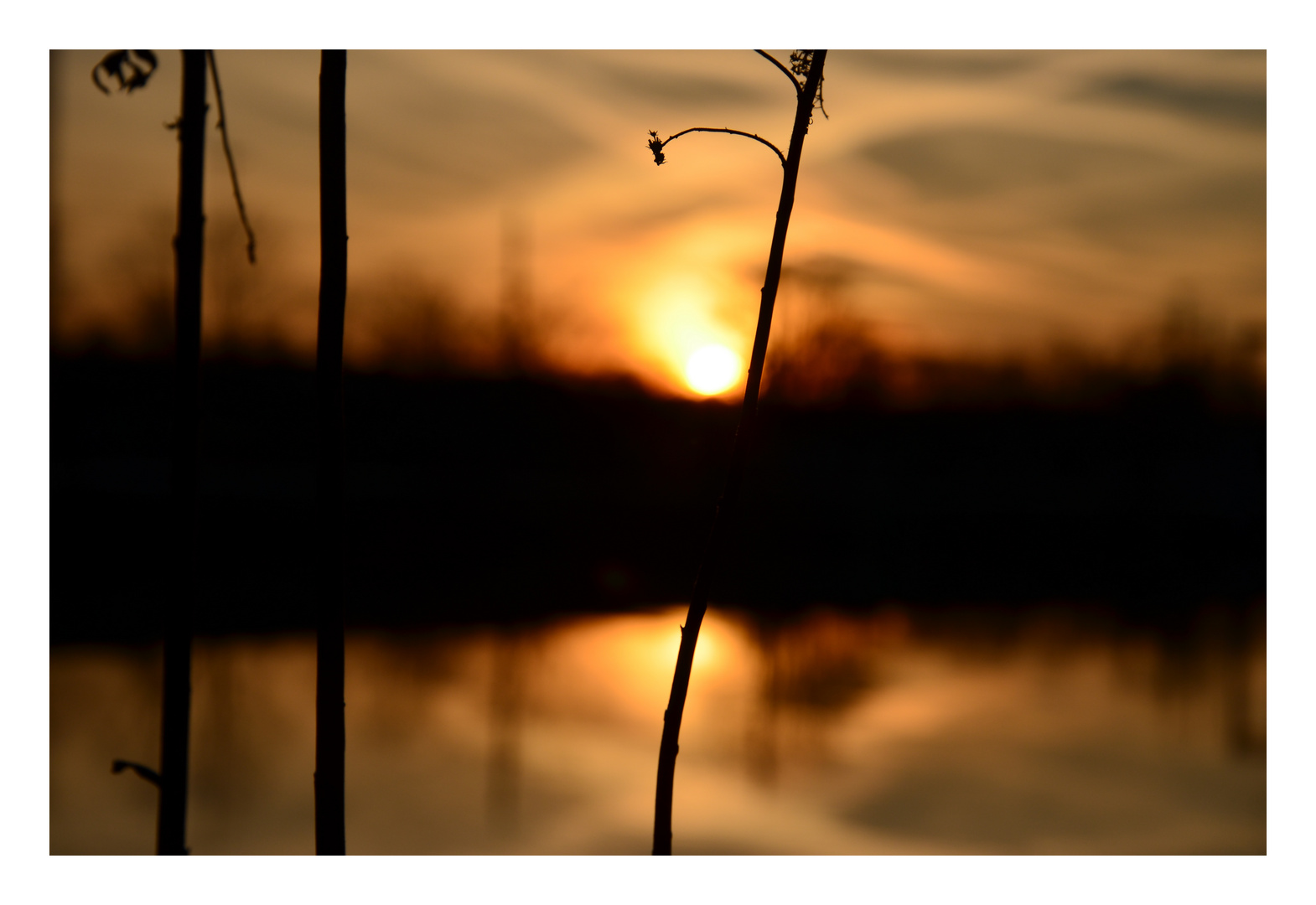 Sonnenuntergang Wolfsburg Mittellandkanal