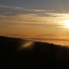 Sonnenuntergang Wolken und Blick nach La Palma
