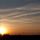 Sonnenuntergang - Wolkenstreifen nähe Dessau