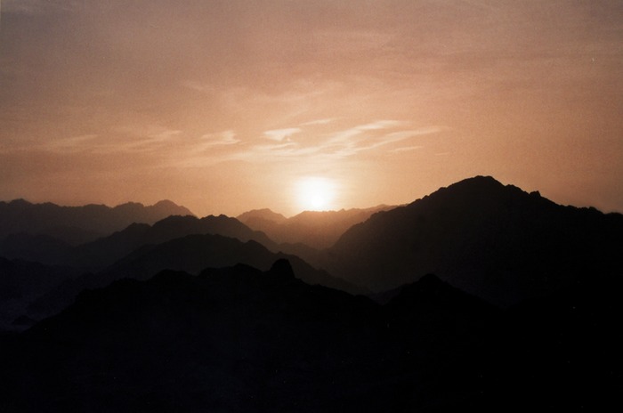 Sonnenuntergang Wüste Sinai