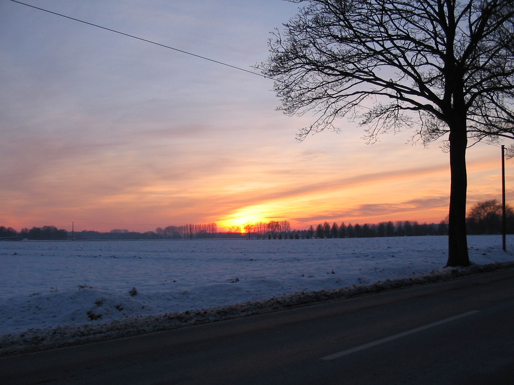 Sonnenuntergang Xanten Nordsee