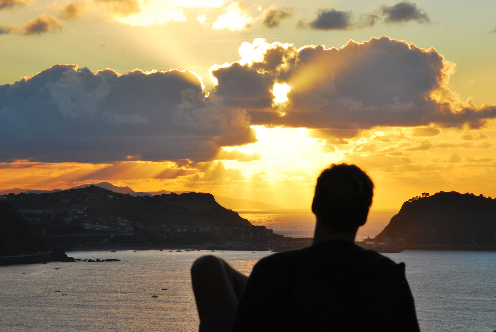 Sonnenuntergang Zarautz